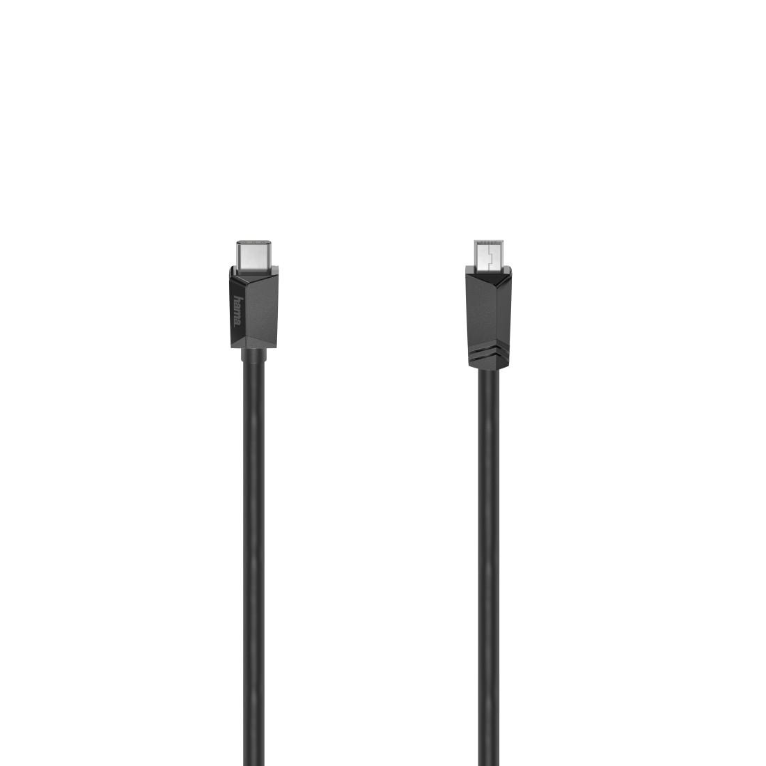 Hama USB-C auf Mini-USB Kabel 0,75 m USB 2.0 480 Mbit/s