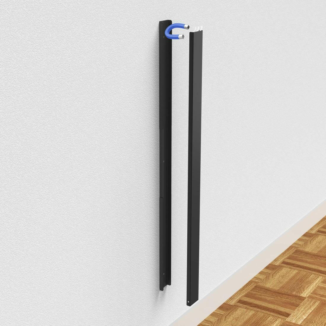 Hama Magnetischer Kabelkanal Schwarz 90cm • TV Kabelleiste.