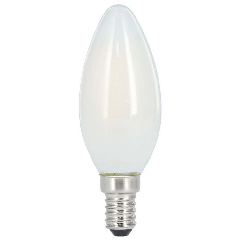 Xavax LED-Kerzenlampe Filament E14 470lm 4W 40W Warmweiß Matt