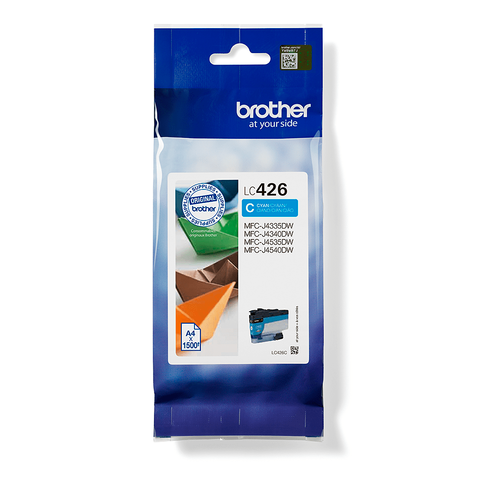 BROTHER LC426C Original Druckerpatrone Cyan, 1500 Seiten.