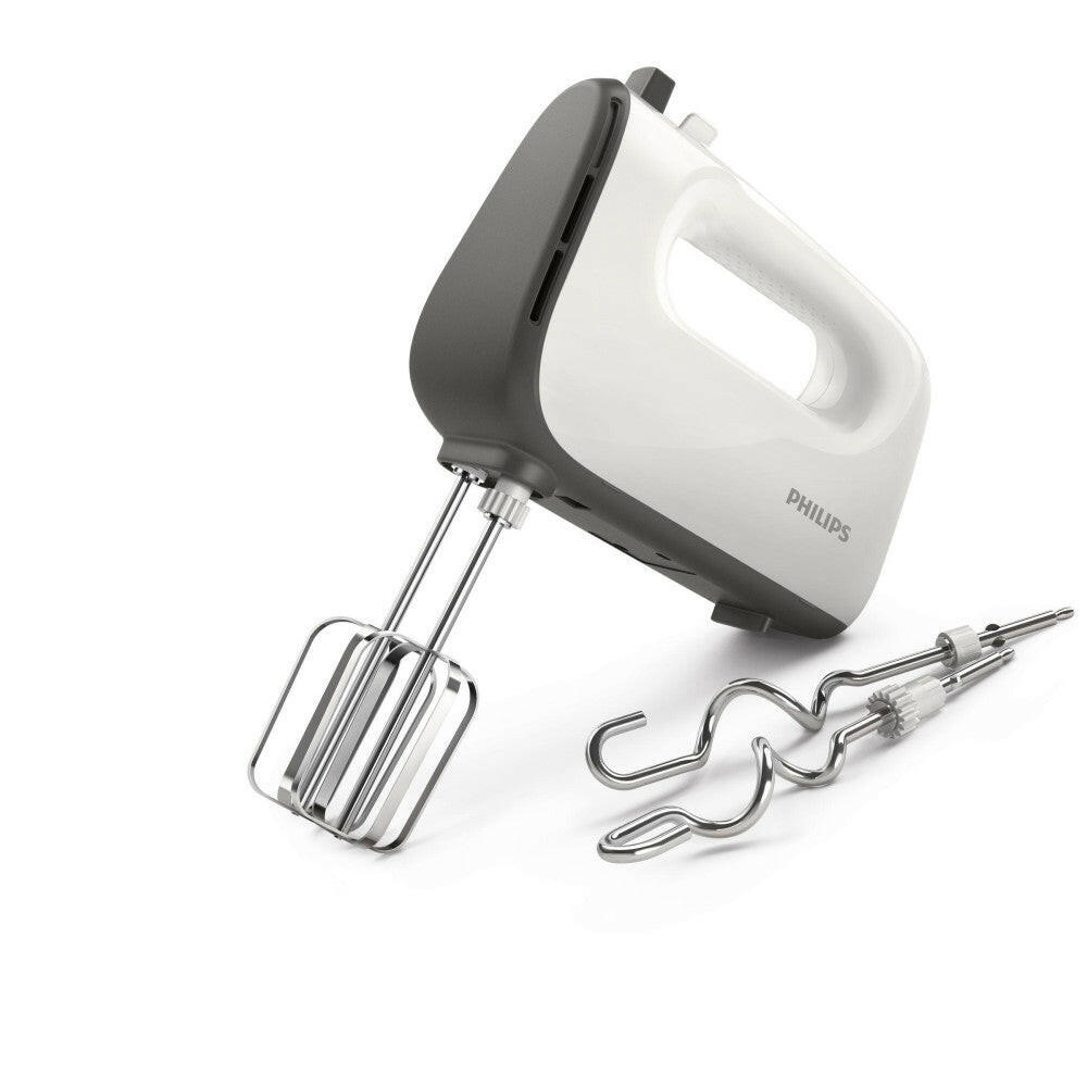 Versuni Philips Handmixer – 450W, 5 Stufen, Turbo, grau.