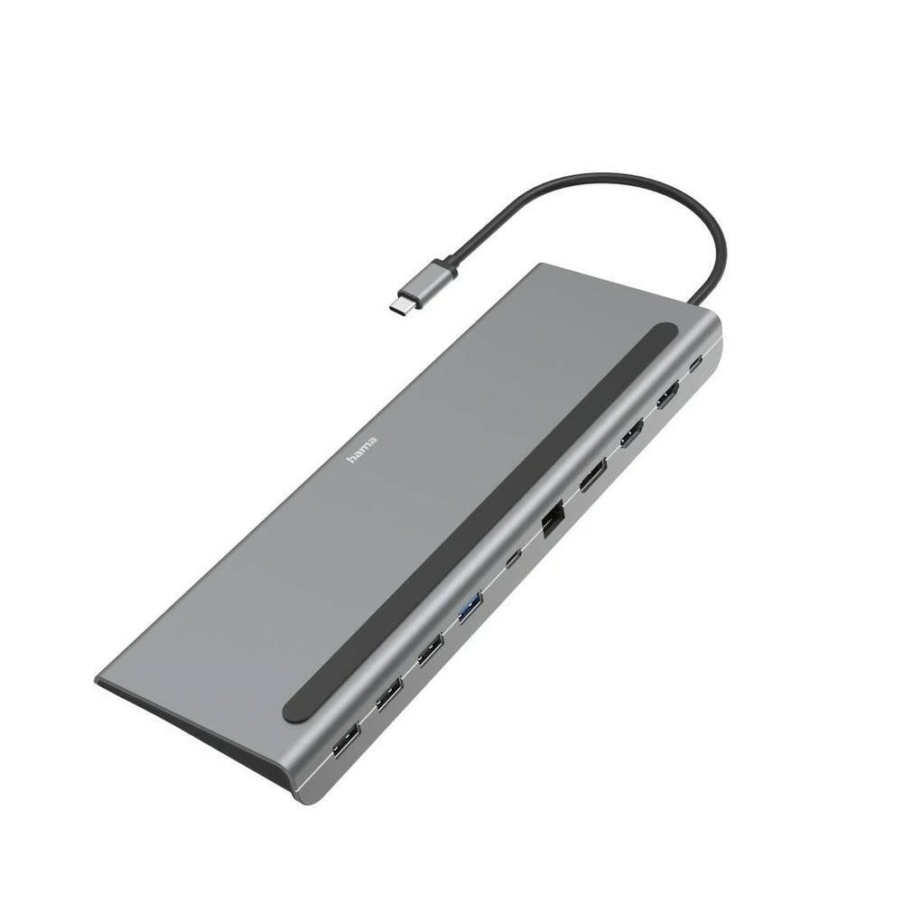 Hama USB-C Dockingstation 10 Ports 4K Hub mit 5 Gbit/s.