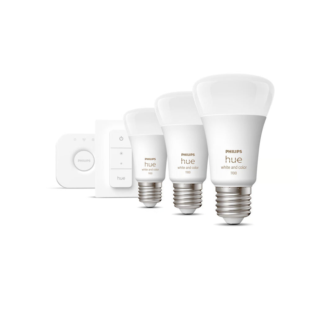 Philips Hue White & Color Ambiance E27 Starter-Set (3 x 75 W)