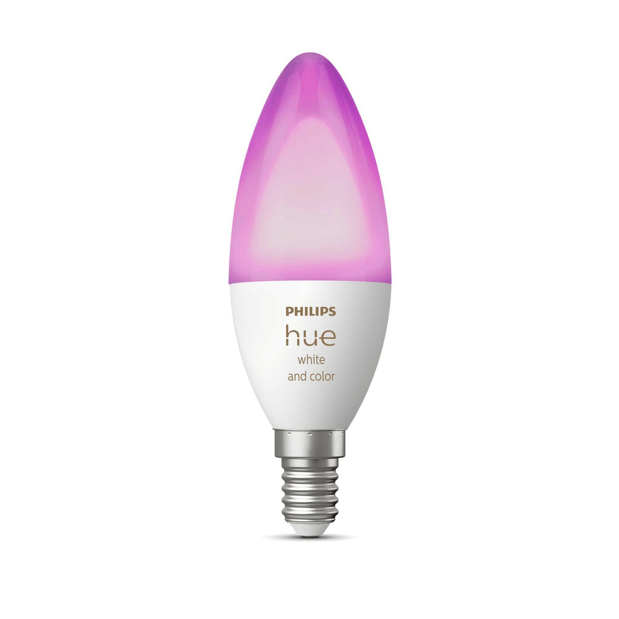 Philips Hue E14 LED Lampe, dimmbar, 16 Mio. Farben.