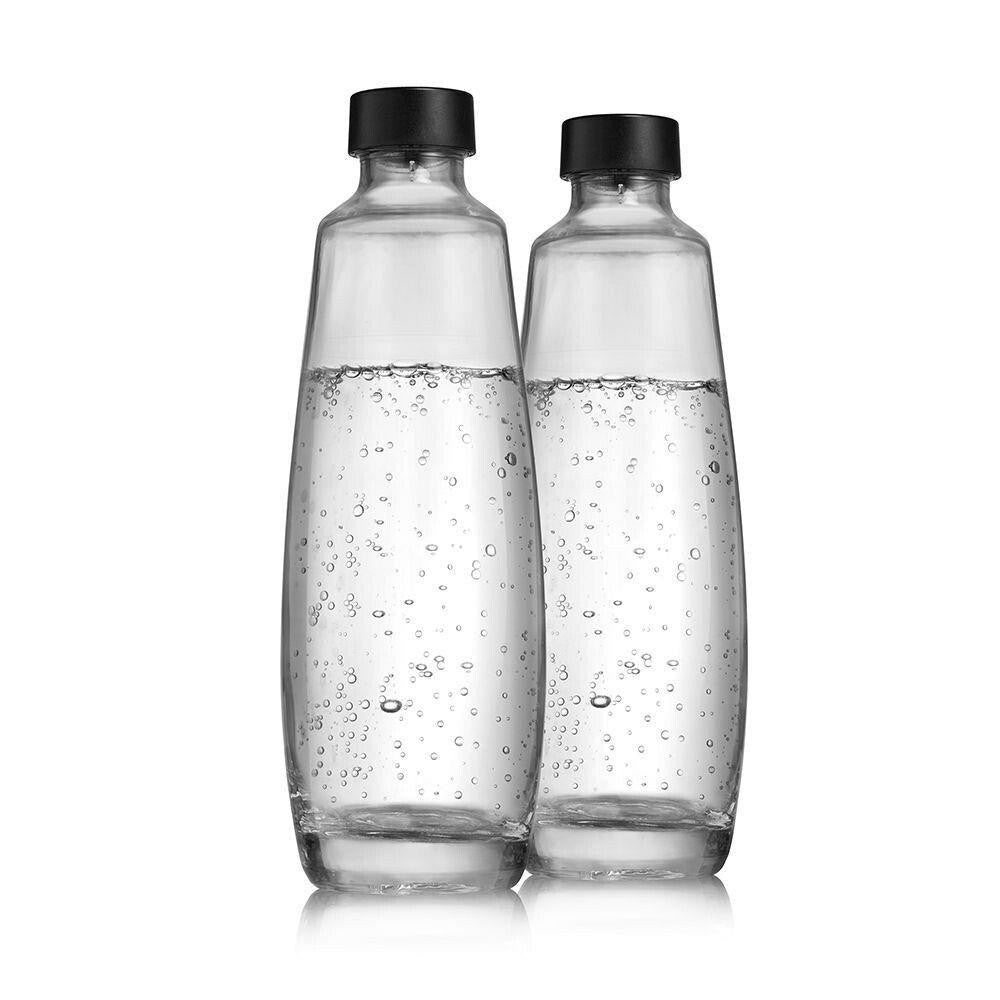 SodaStream DUO 1L Glasflasche 2er-Pack | Spülmaschinenfest