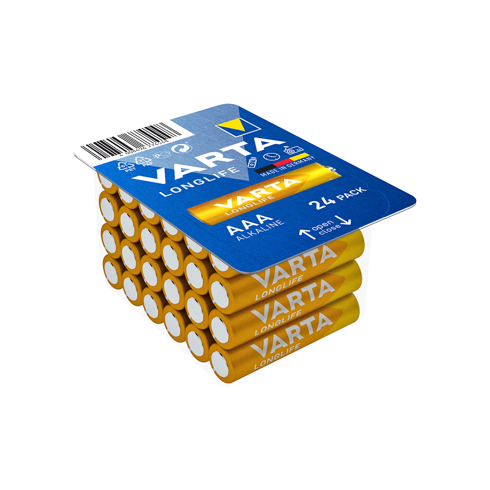 VARTA Longlife AAA Batterien 24er Pack Alkaline 1,5V.