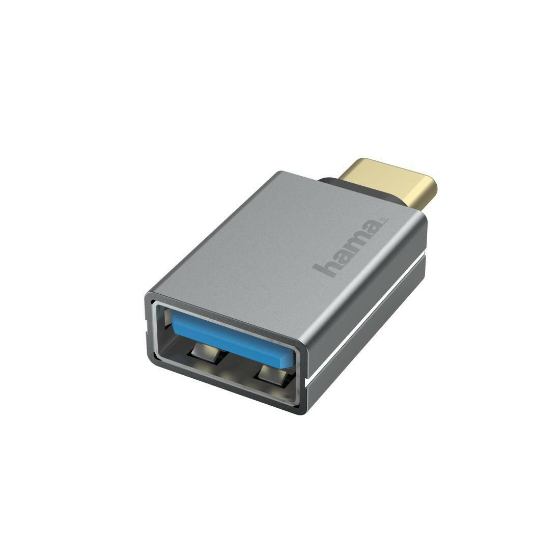 Hama USB OTG Adapter - USB-C zu USB-A, 5 Gbit/s, Alu