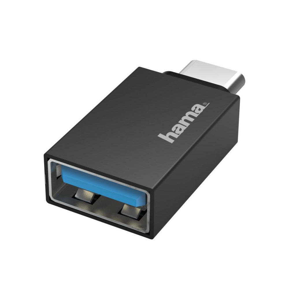 Hama USB-OTG-Adapter für USB-C auf USB-A Buchse, Super-Speed-Datenübertragung 5 Gbit/s, USB 3.2 Gen1