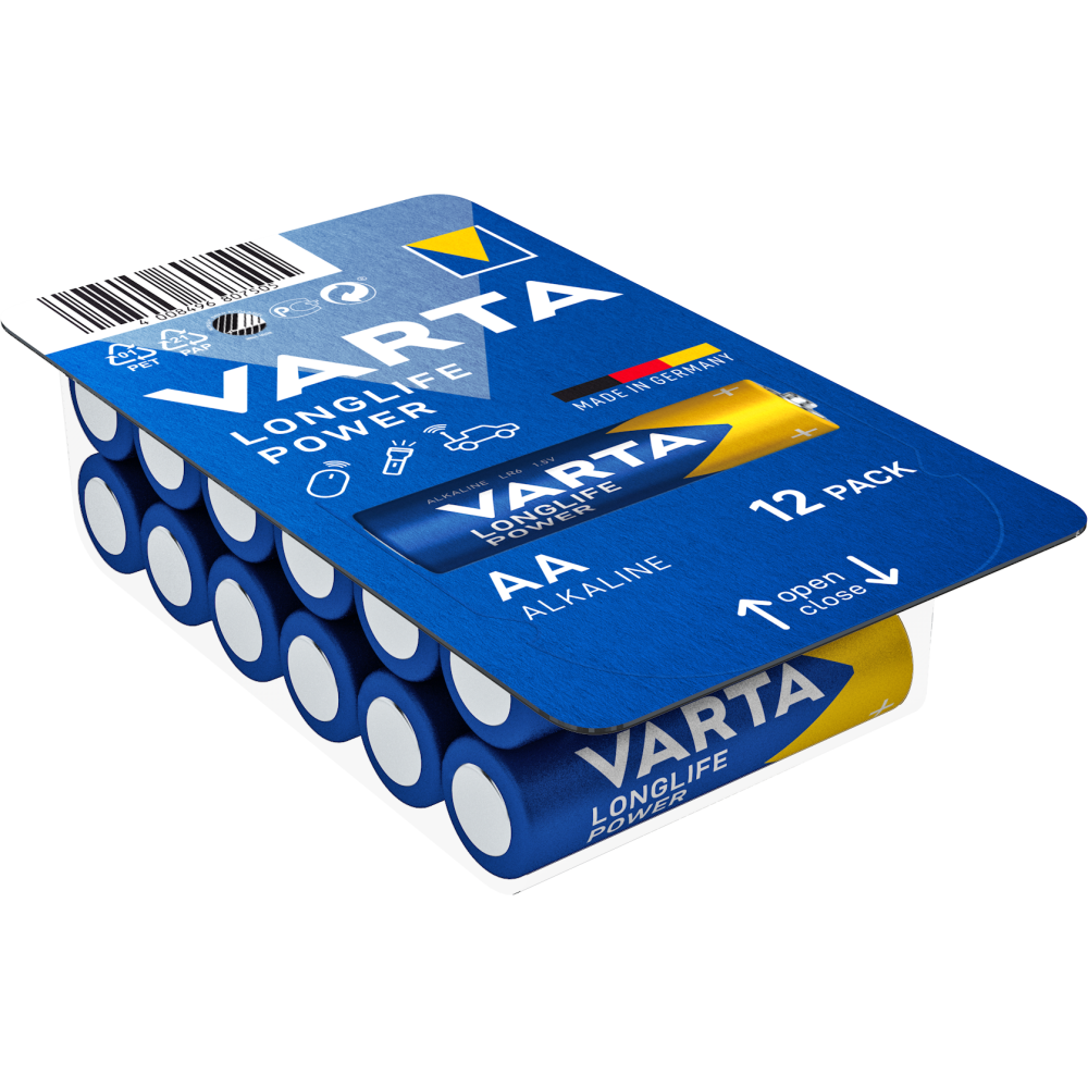 Varta AA Batterien Longlife Power 12 Stück 1,5Verneuerbar.