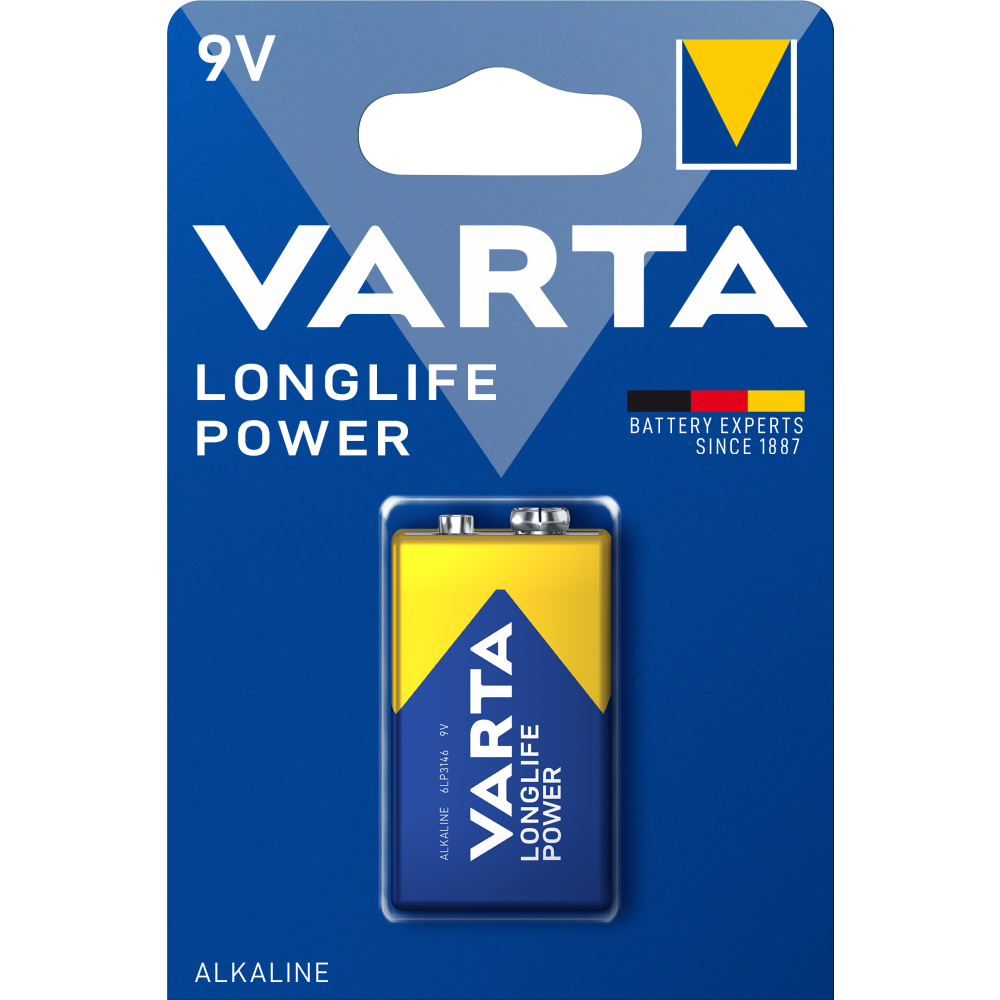 LONGLIFE Power 9V, 1er Blister Batterie