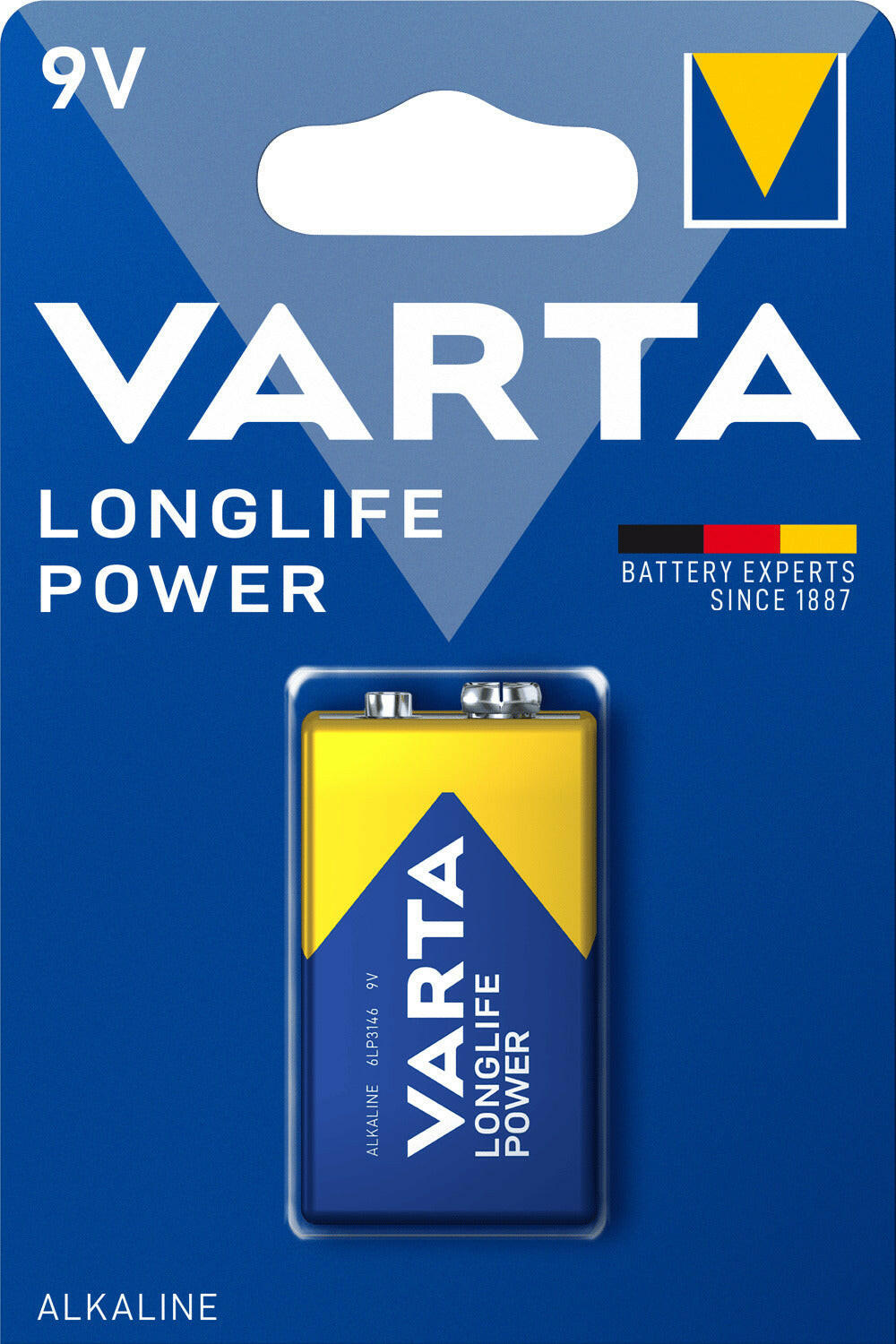 Varta LONGLIFE Power 9V Alkaline E-Block Batterie 1er.