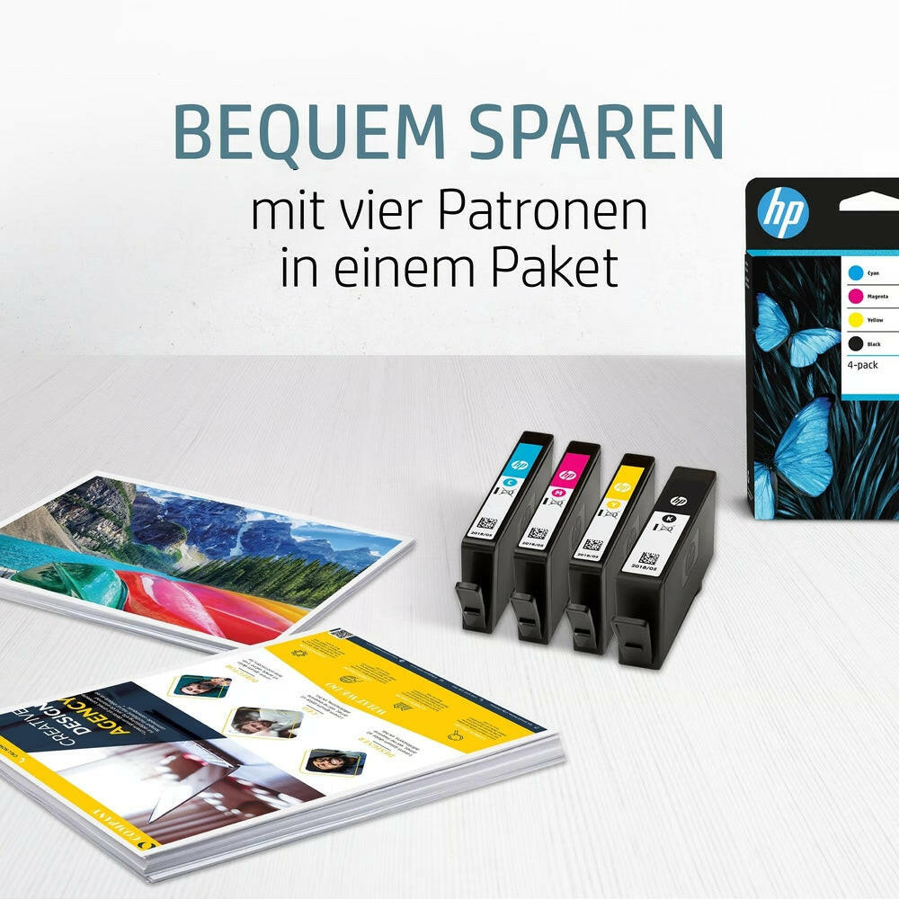 HP 302 Druckerpatrone 2er-Pack schwarz/cyan/magenta/gelb.