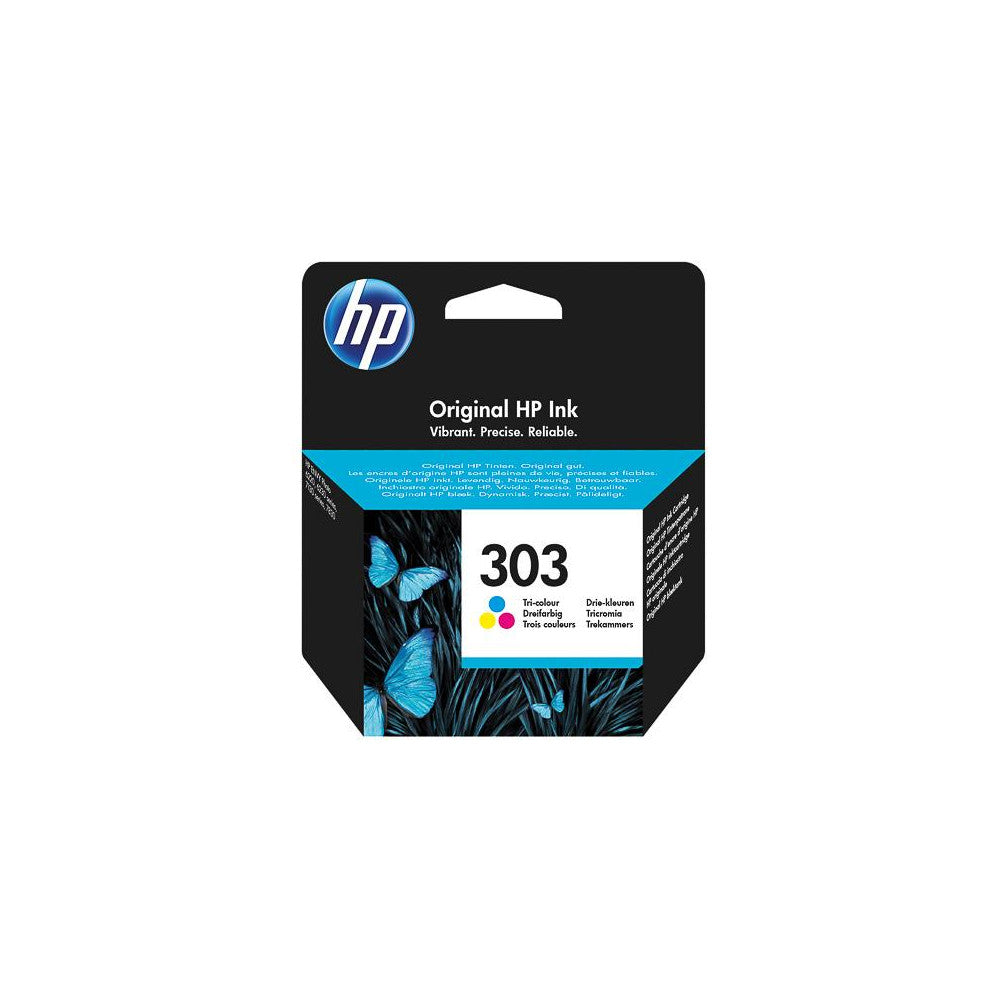 HP 303 Original Druckerpatrone Cyan/Magenta/Gelb für ENVY 6200 7100 7134 7220e 7221e 7224e 7800 7900e Tango Printer - 4 ml - 165 Seiten