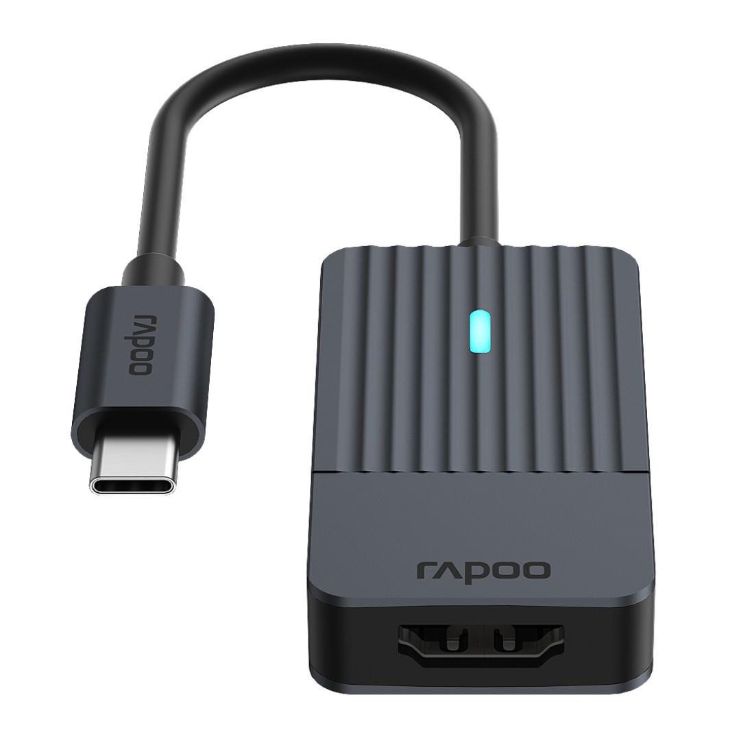 Rapoo UCA-1004 USB-C auf HDMI Adapter 4K@60Hz, Grau