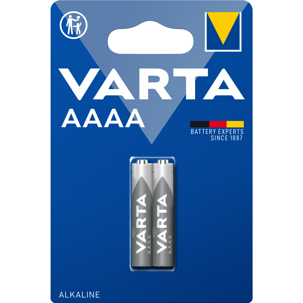 VARTA AAAA Alkaline Special Batterien - 2 Stück, 1,5V, medizinische Geräte, Alarmsysteme, Fernbedienungen, langanhaltende Leistung