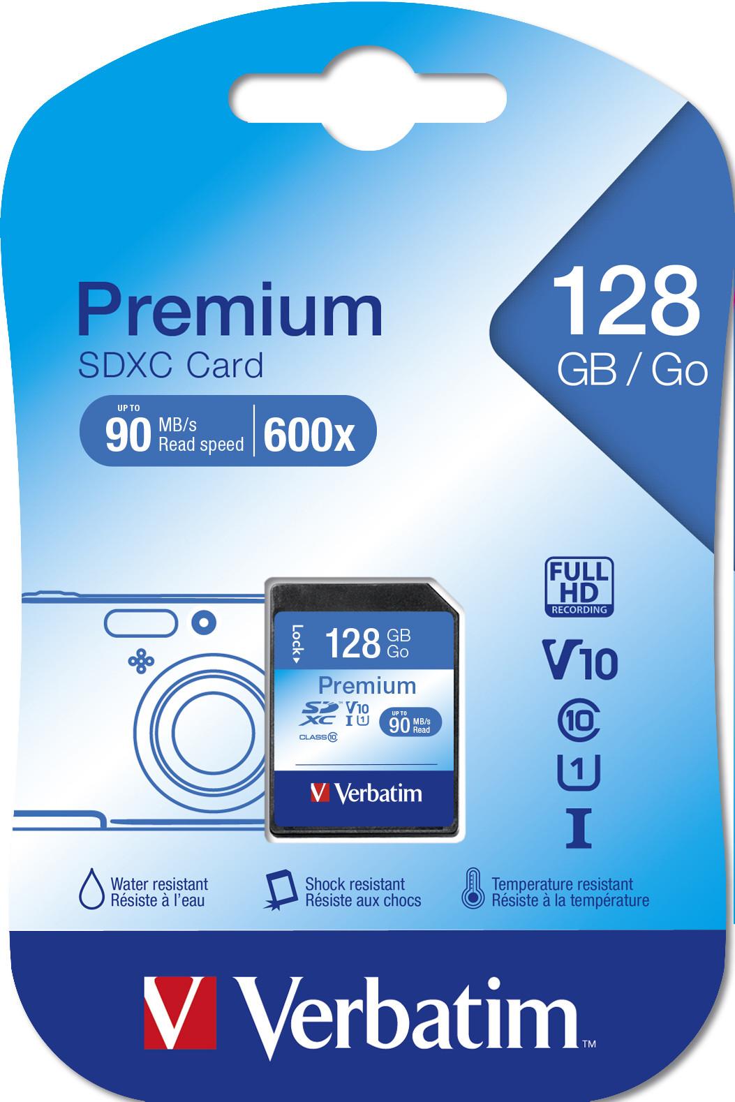 Verbatim Premium 128GB SDXC Class 10 Speicherkarte