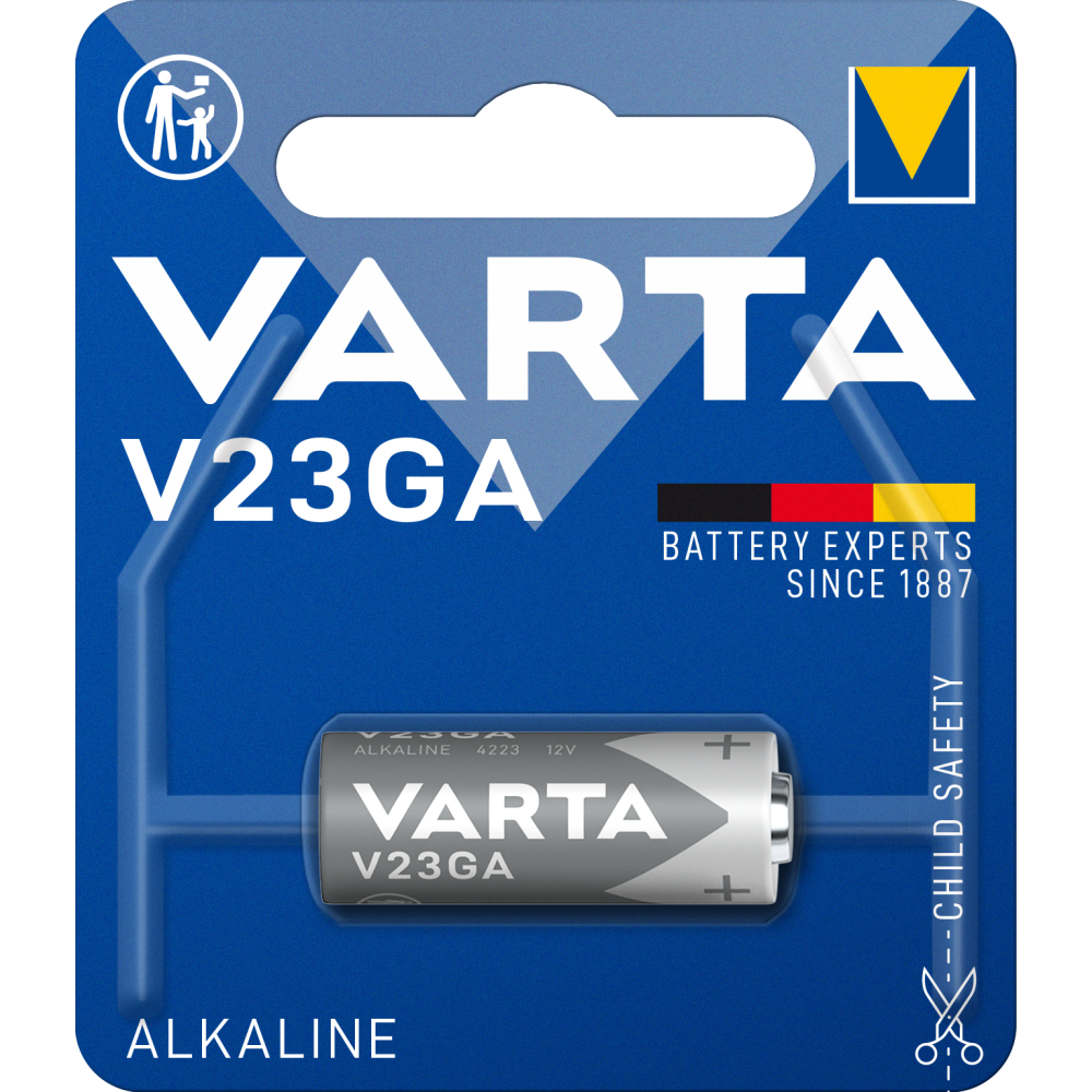 VARTA Alkaline Spezialbatterie V23GA 12V für Fernbedienungen & Taschenlampen