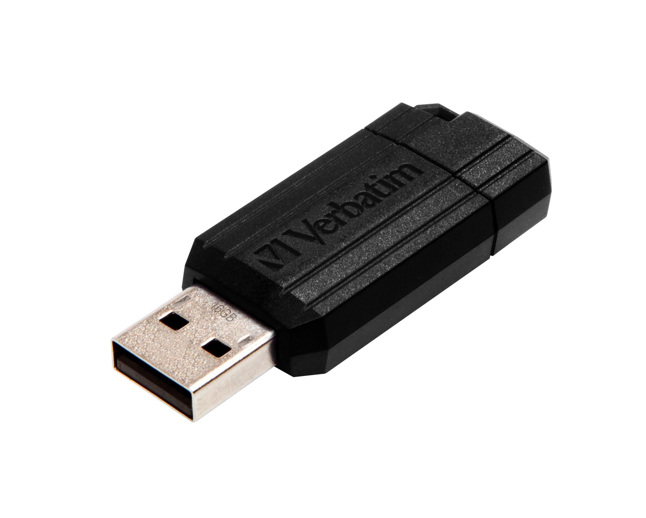 Verbatim PinStripe USB-Stick 16GB USB 2.0 schwarz