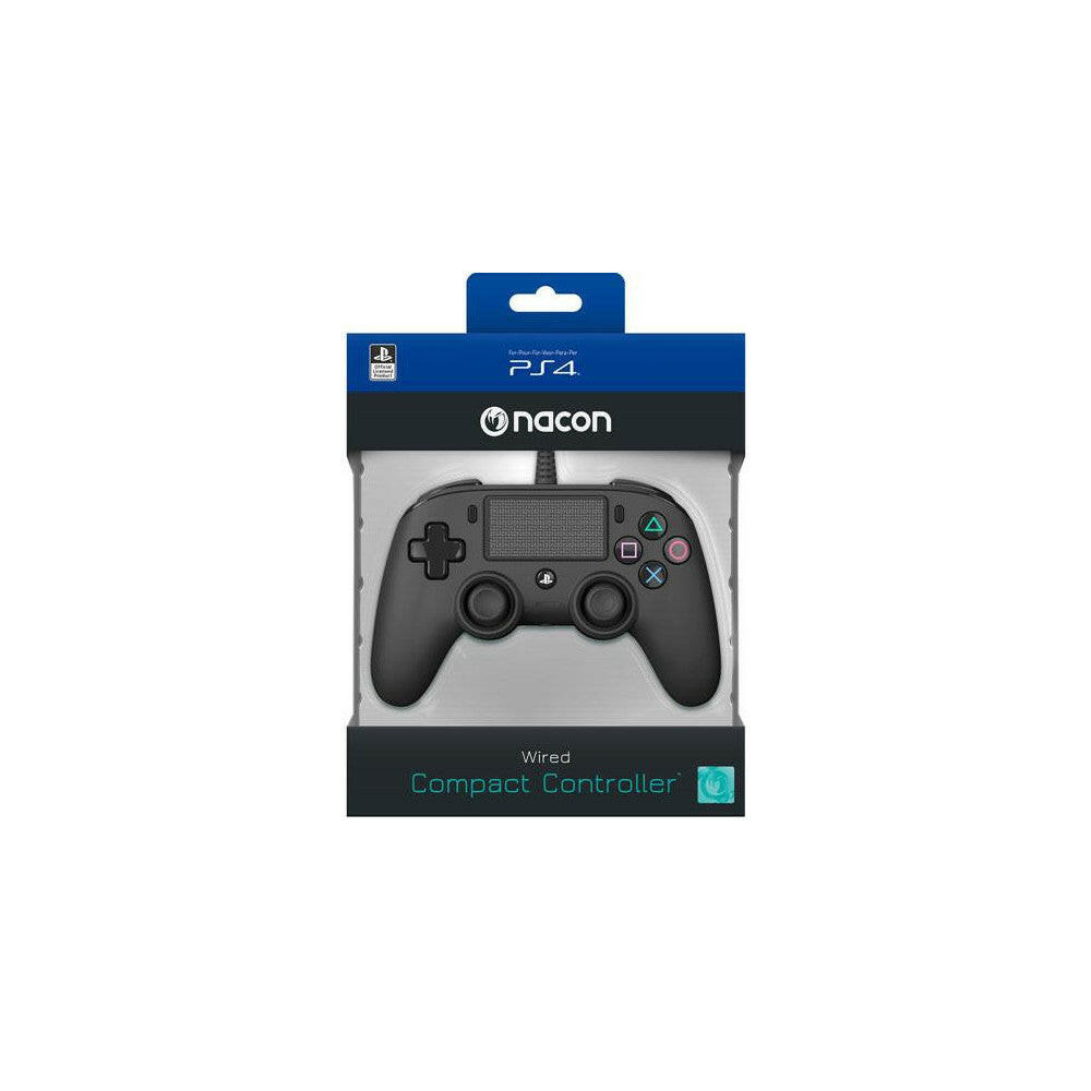 Nacon Compact PS4 Controller Schwarz - Ergonomisch & Präzise
