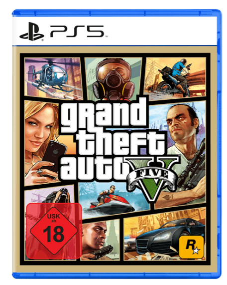 Grand Theft Auto V - PS5 Spiel mit verbesserten Grafiken