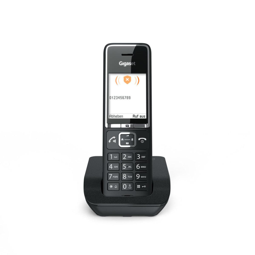 Gigaset COMFORT 550 Schwarz Schnurloses Telefon mit TFT-Farbdisplay und Freisprechfunktion