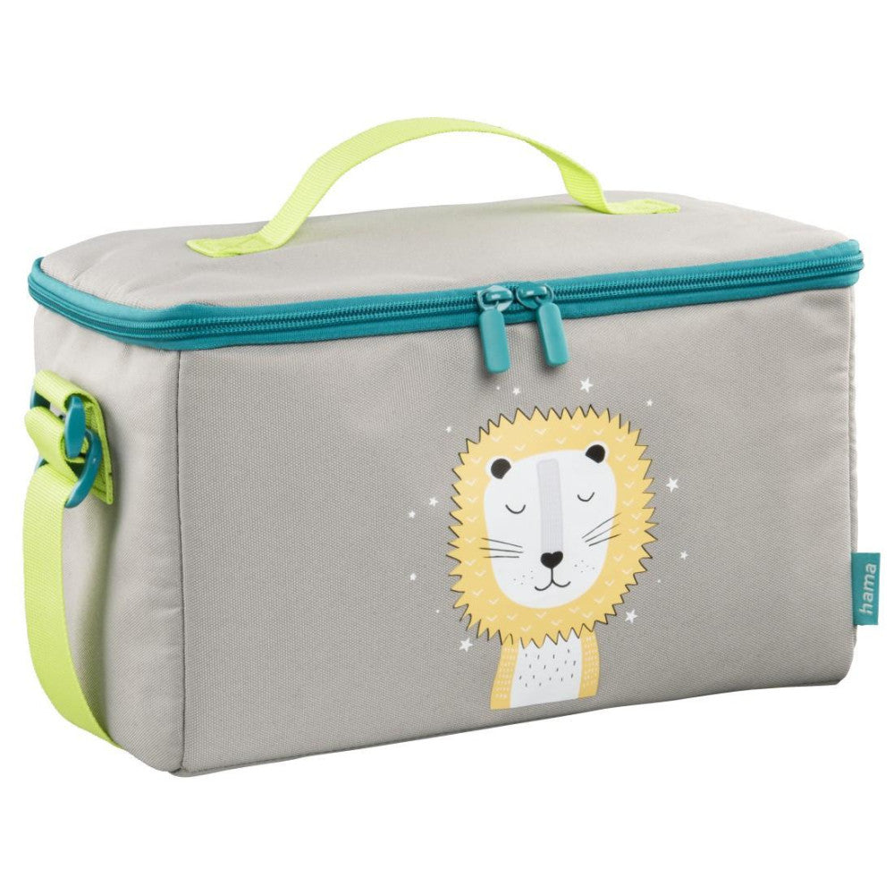 HAMA tonie-Tasche Lucky Lion für Toniebox und Tonie-Figuren, Grün - nachhaltige Aufbewahrungslösung