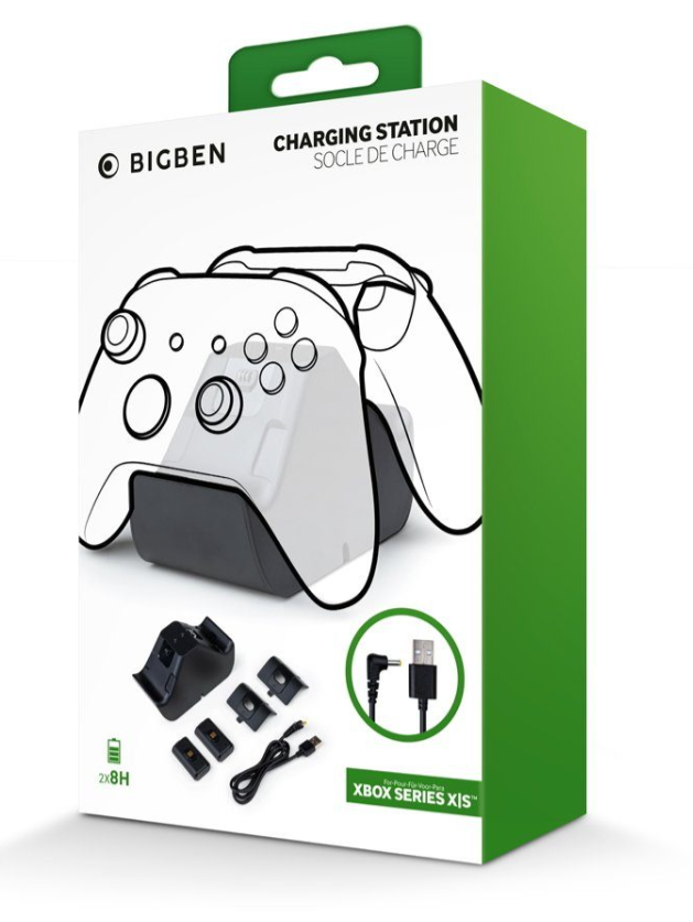 Bigben Xbox Series S|X Controller-Ladestation Schwarz.
