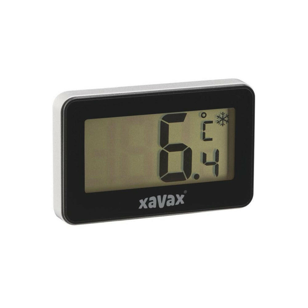 Xavax Digitales Thermometer Schwarz für Kühlschrank.