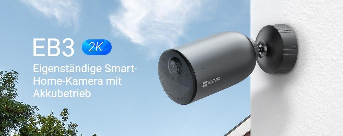 EZVIZ EB3 2K Smart-Home Batteriekamera 100% kabellos
