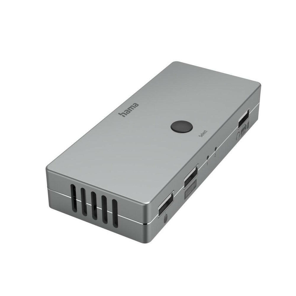 Hama KVM-Switch 4 Ports 3x USB-A 1x HDMI Grau Plug & Play.