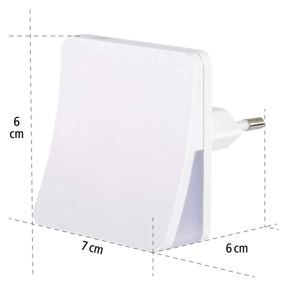 Hama LED Nachtlicht DayNight Sensor für Steckdose, warmes.