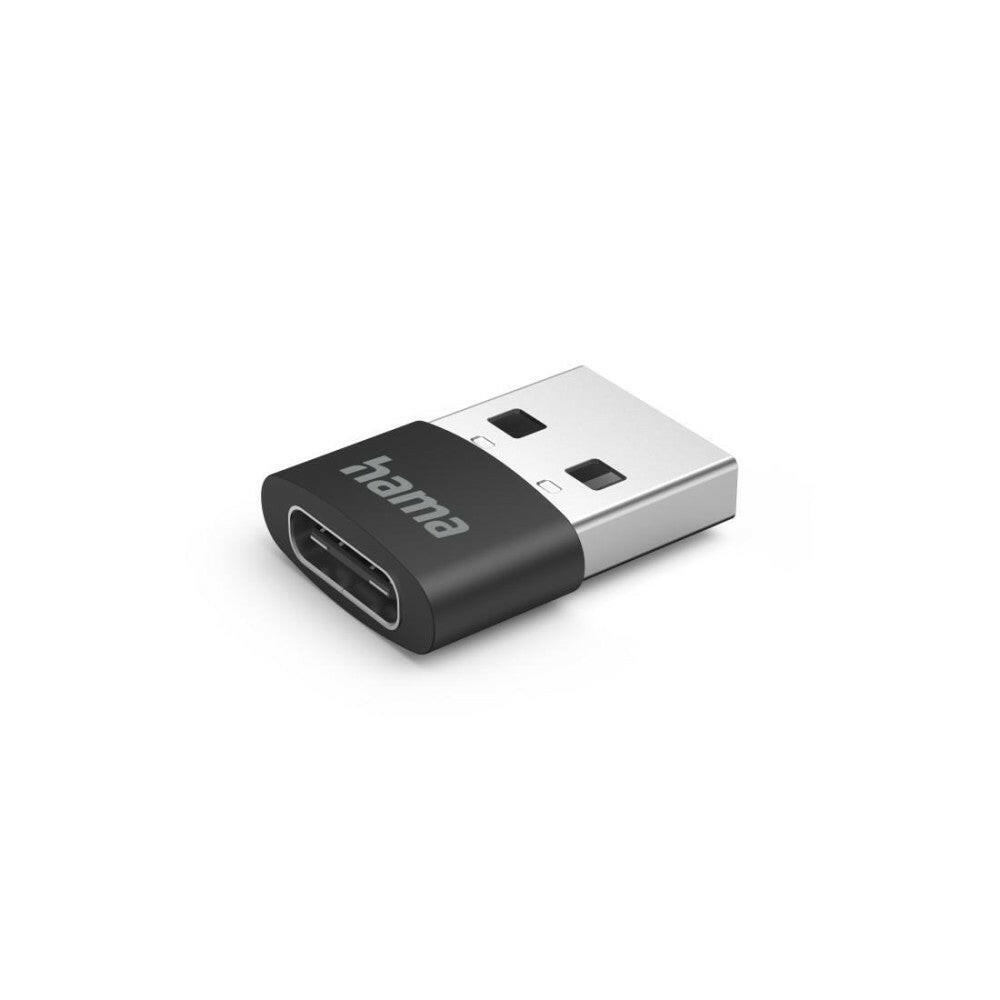 Hama USB C Adapter Set 3er, USB 2.0, 480 Mbit/s, Schwarz.