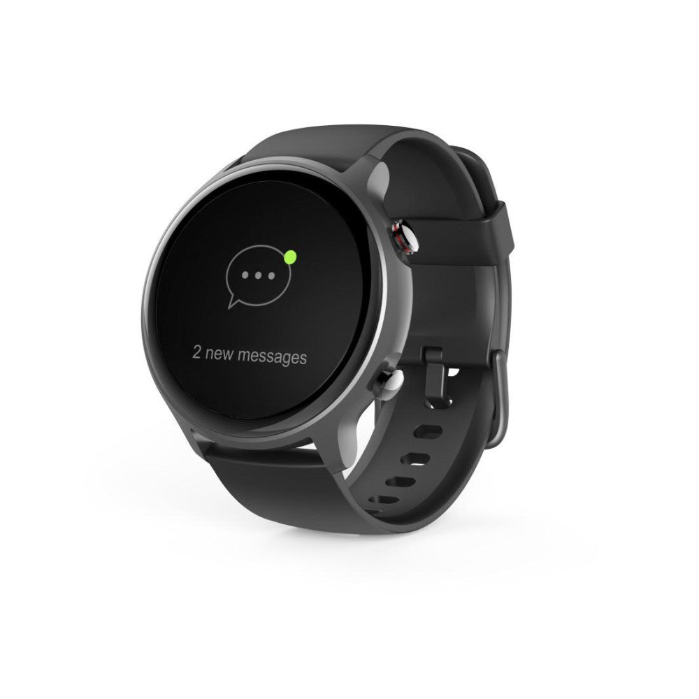 Hama Smartwatch Fit Watch 6910 GPS Fitness-Uhr wasserdicht mit Herzfrequenzmonitor IP68 grau