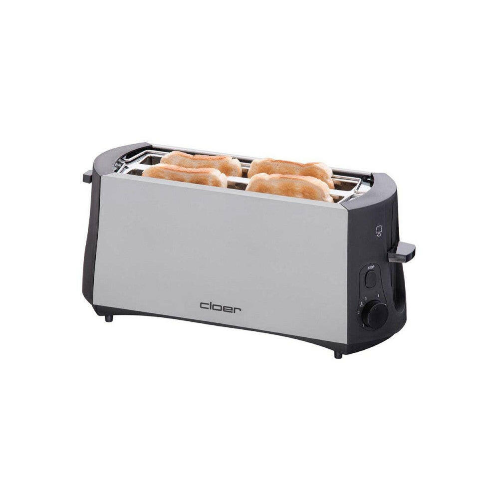 Cloer 3710 Langschlitz-Toaster - 4 Scheiben, 1380 W.