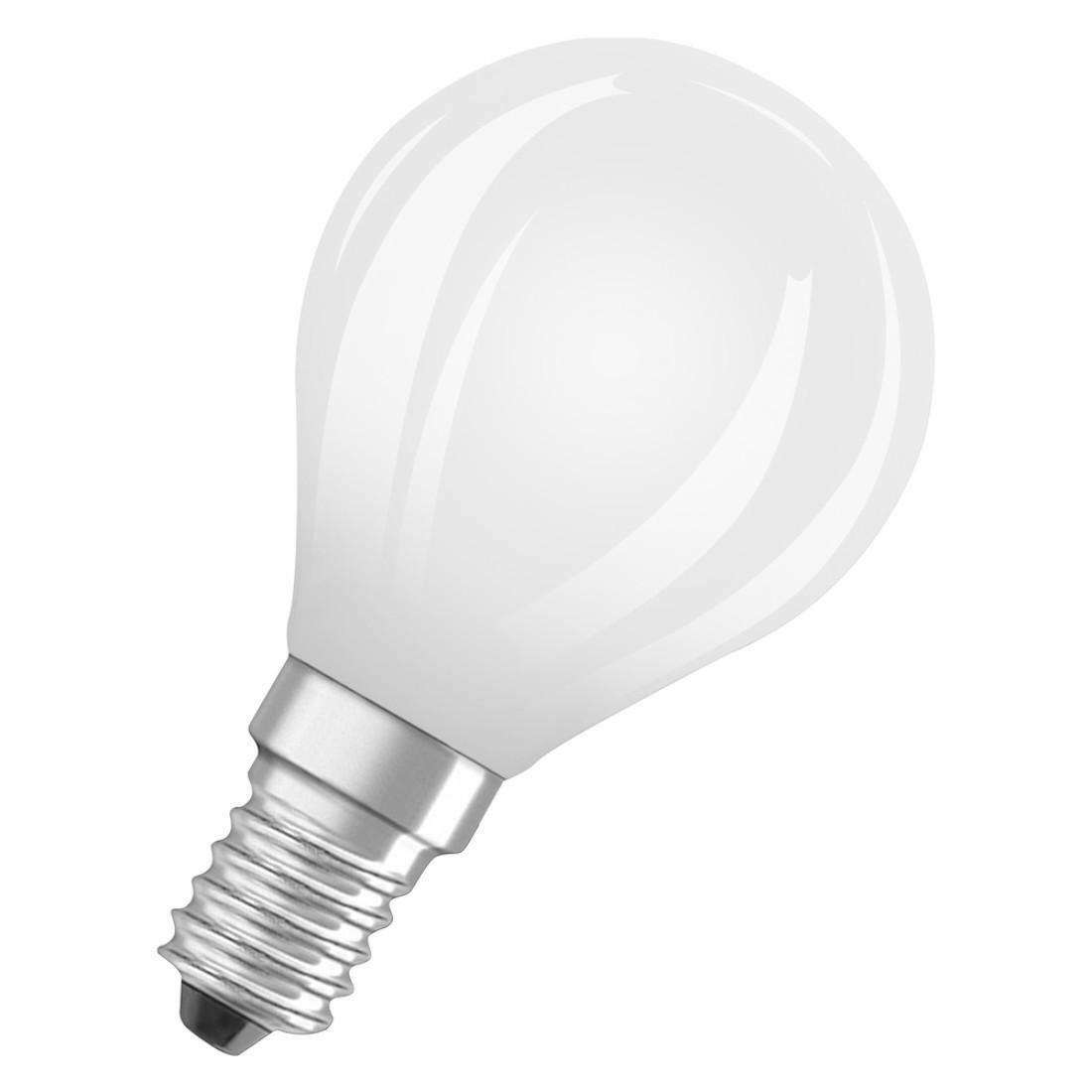 OSRAM LED-Lampe E14, 5.5W Warmweiß, Tropfenform