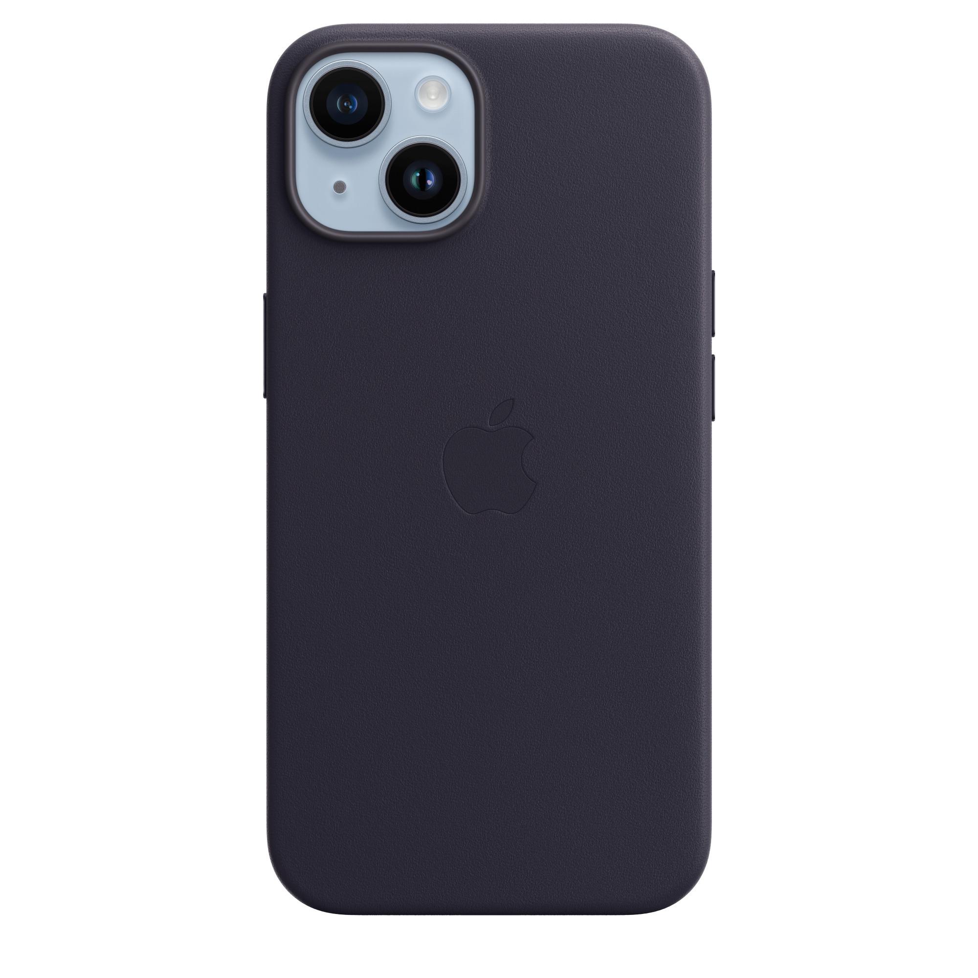 Apple iPhone 14 Leder Case - Violett - MagSafe - Tinte