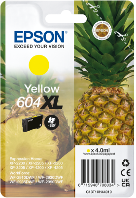 Epson 604XL Ananas Druckerpatrone (Tinte) Gelb XL Singlepack