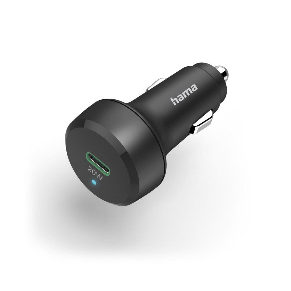 Hama Auto-Schnellladegerät 20W USB-C Power Delivery/Qualcomm Quick Charge Schwarz