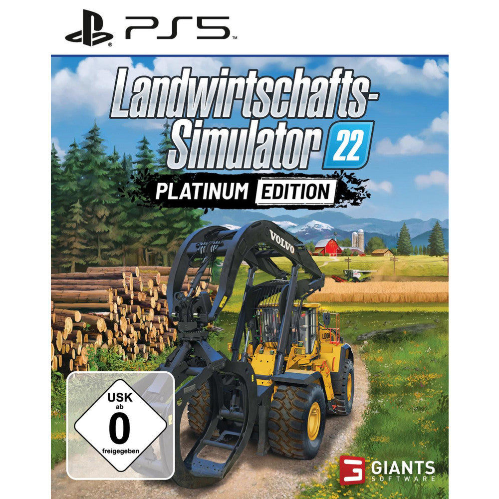 Landwirtschafts-Simulator 22 Platinum Edition PS5 Spiel mit Volvo und über 40 neuen Maschinen