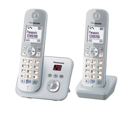 Panasonic KX-TG6822GS Schnurlostelefon DECT DUO silber