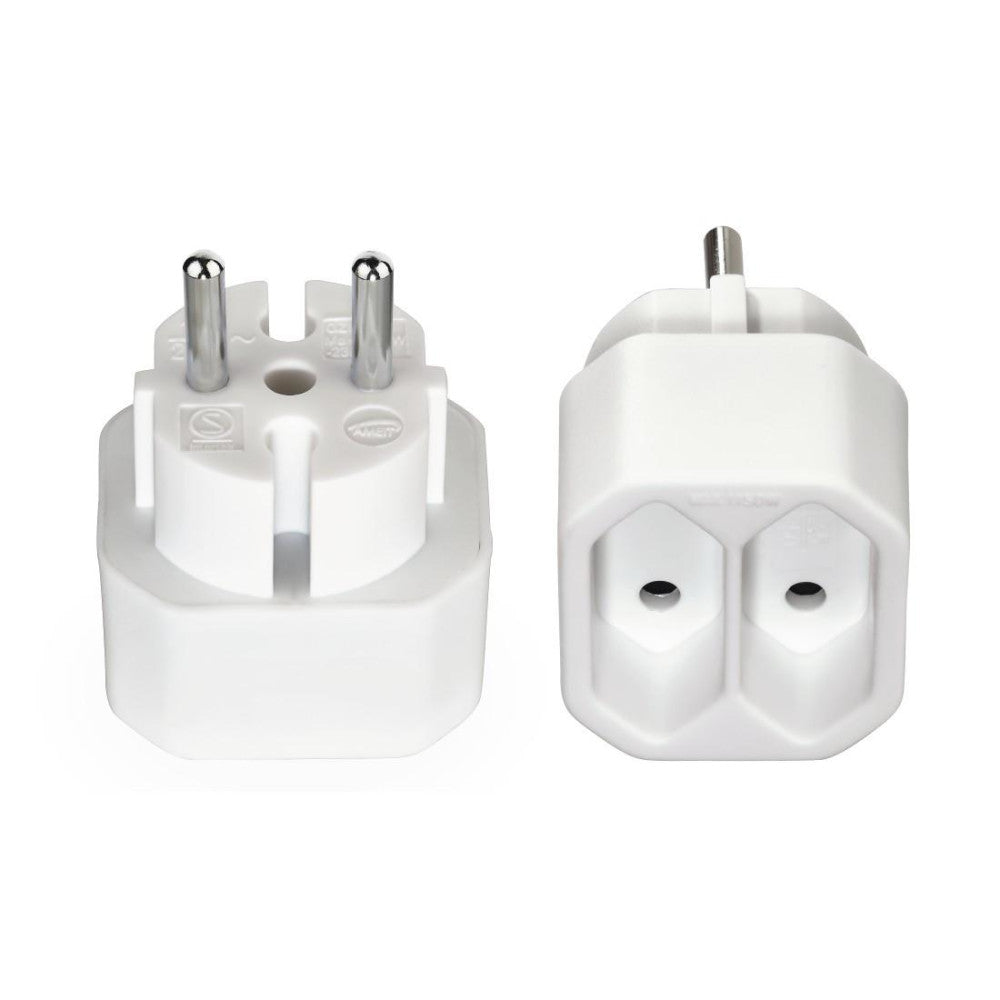 Hama Steckdosenadapter 2-fach Doppelpack Weiß Euro-Steckdosen Multistecker 00223211