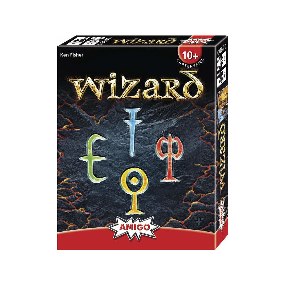 AMIGO Wizard Kartenspiel - Spannendes Kartenspiel ab 10 Jahren, 3-6 Spieler, 60 Spielkarten