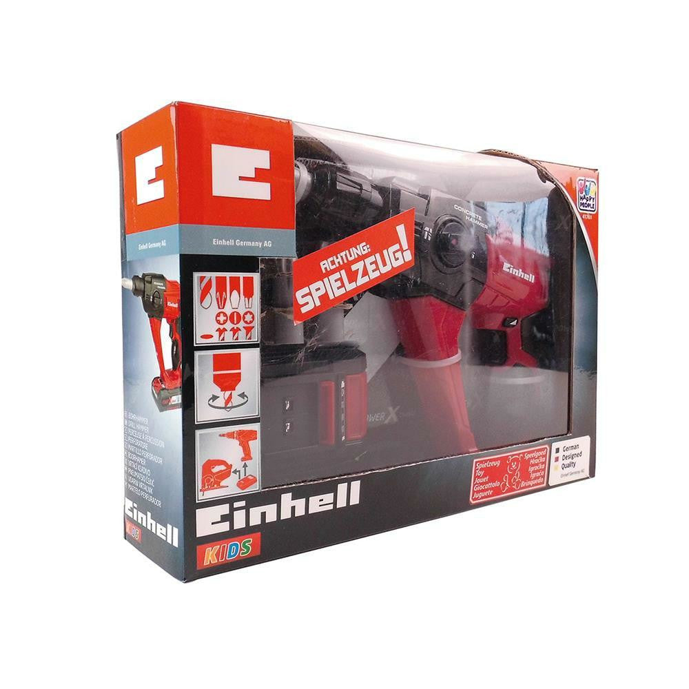 Einhell Kids Bohrhammer mit rotierendem Bohrer und Sound- und Lichteffekten, Kinder ab 3 Jahren, robustes Design & motorische