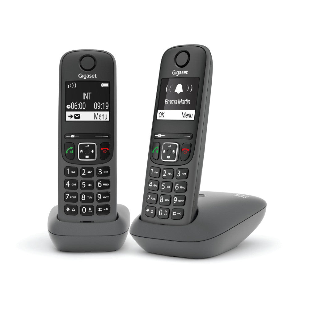 AE690 Duo Anthrazit Schnurloses Telefon