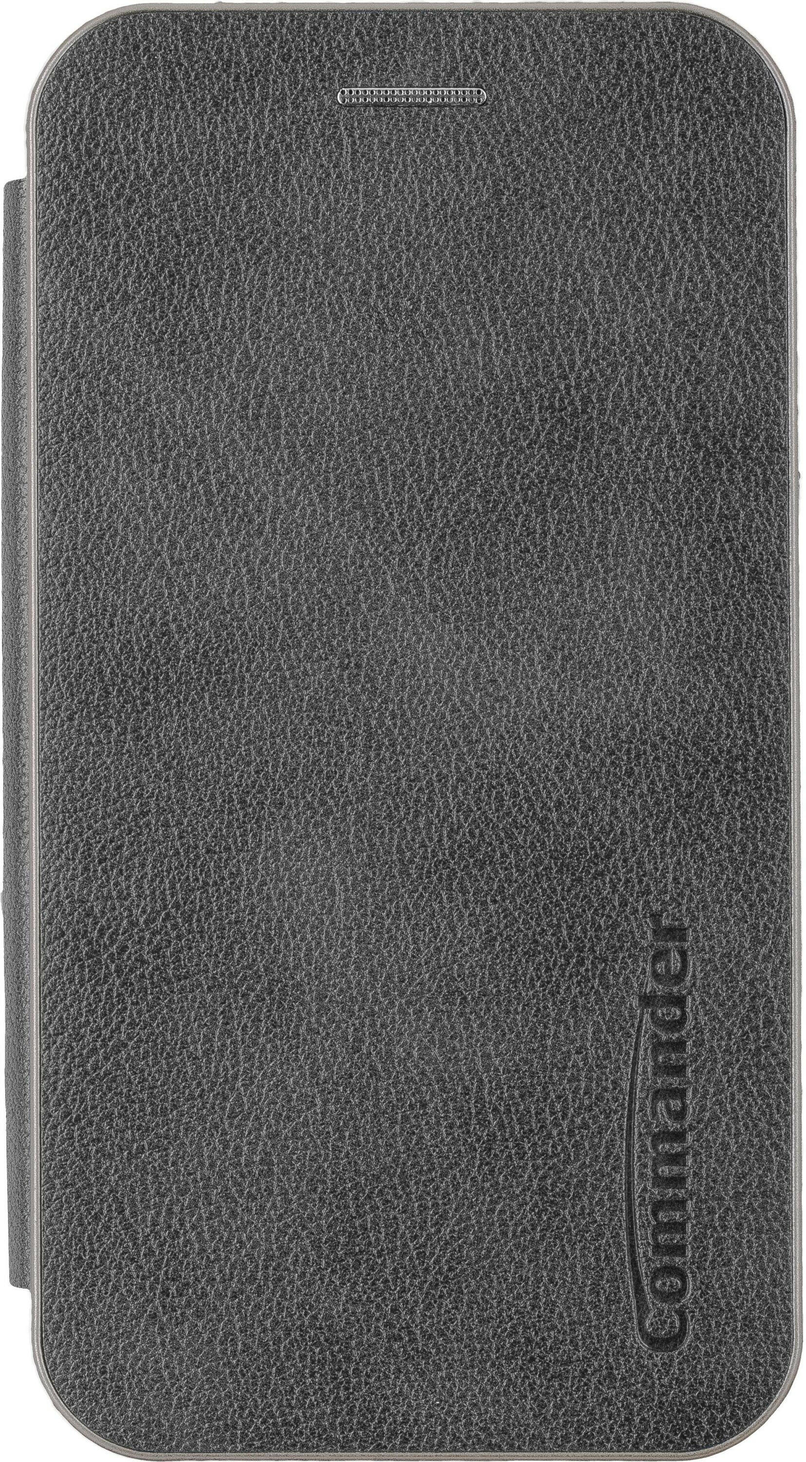 COMMANDER Curve Book Case Deluxe für Samsung S24 grau.