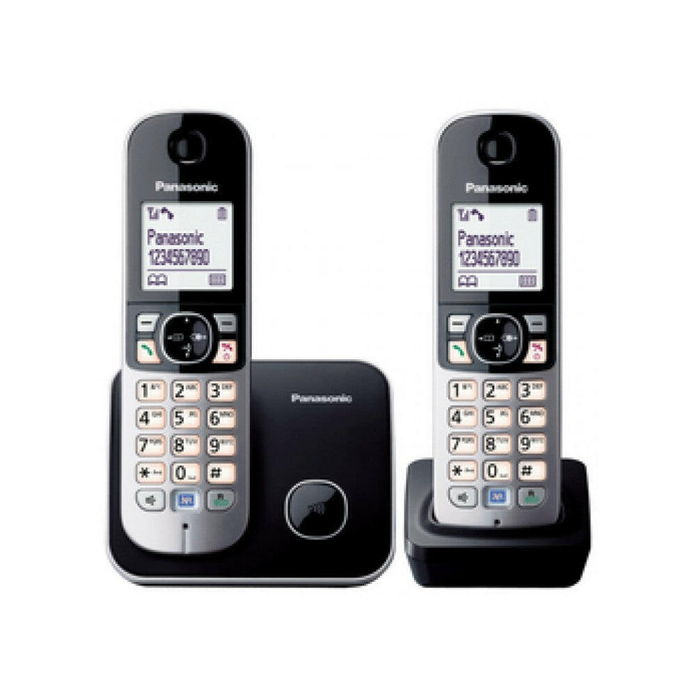 Panasonic KX-TG6812GB DECT Schnurlostelefon DUO schwarz