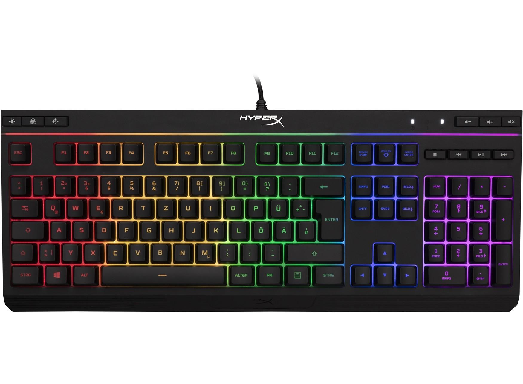 HyperX Alloy Core RGB Membran-Gaming-Tastatur QWERTZ schwarz