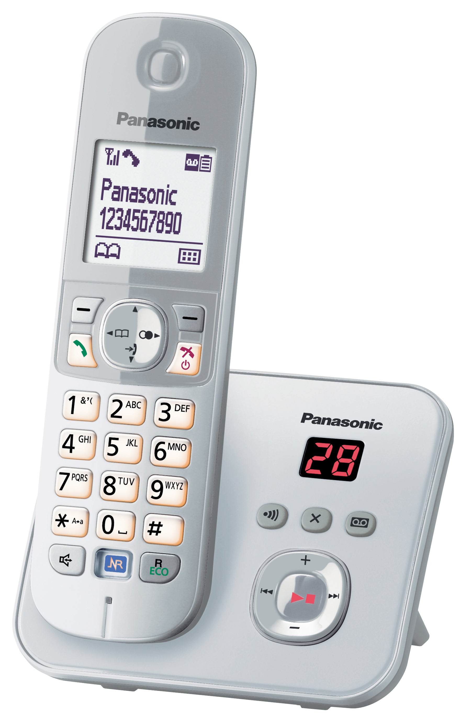 Panasonic KX-TG6821GS DECT Schnurlostelefon gebraucht, OVP, vollst. Zubehör