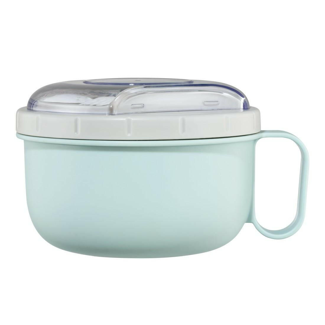 Xavax Lunchbox 1100 ml, Mikrowellen geeignet, Pastellblau.