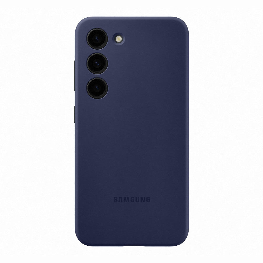 Samsung Silicone Case EF-PS911 für Galaxy S23 - Mattes Design, Schlank, Kratzfest - Navy